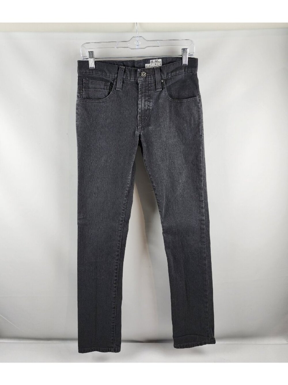 Fox Racing Jeans Mens 28x32 Casual T-Rex Skinny Fit Punk Gray Denim